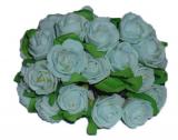 Flori artificiale albastre de aplicat pe lumanari