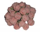 Flori artificiale roze de aplicat pe lumanari