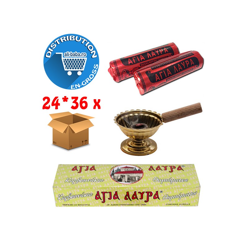Carbune pentru tamaiat verde 6 buc/rola
