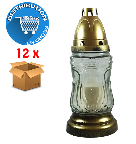 Candele din sticla alba cu rezerva 311