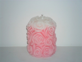 Lumanari decorative : cilindru cu trandafiri