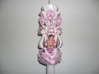 Lumanari nunta si botez : sculptata