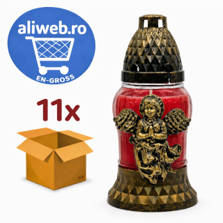 Candele din sticlă R3 model cu inger