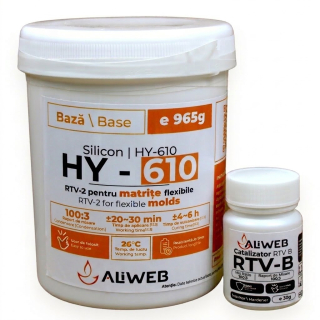 Aliweb silicon RTV-2 pentru matrite flexibile HY-610