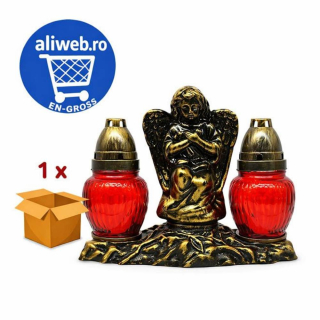 Candele din sticlă cu  Duo Înger 